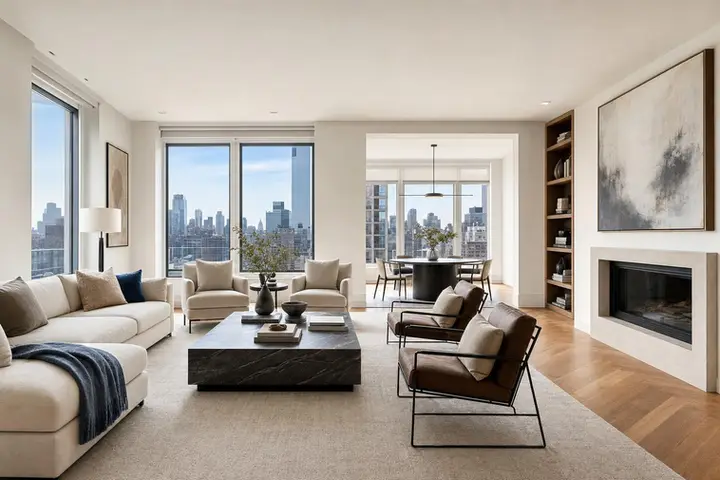 Modern NYC building exterior with large windows and clean lines, highlighting skills of an architectural photographer nyc