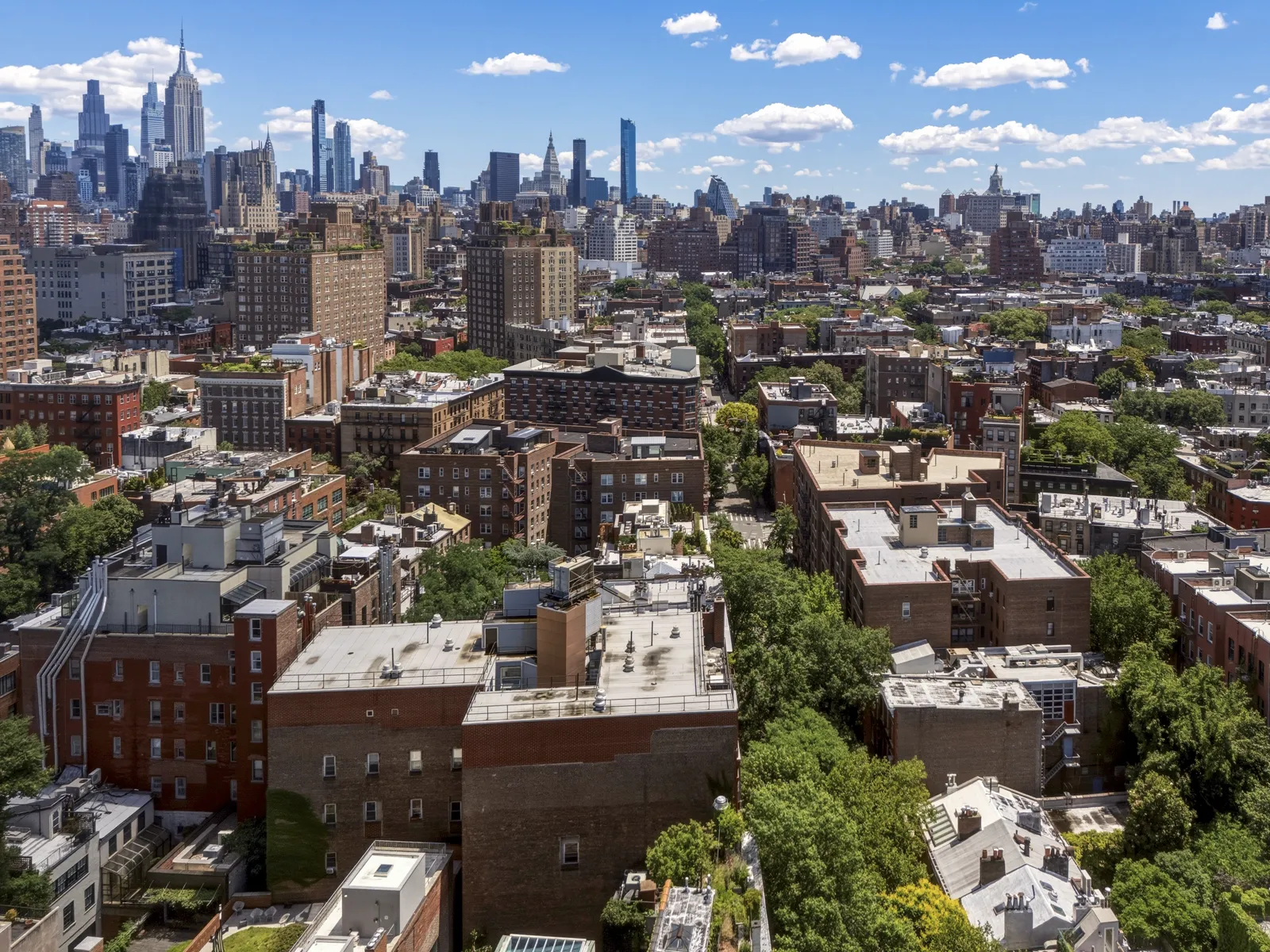 Aerial drone photo of 123 Bank Street, New York — by RealtaSnap