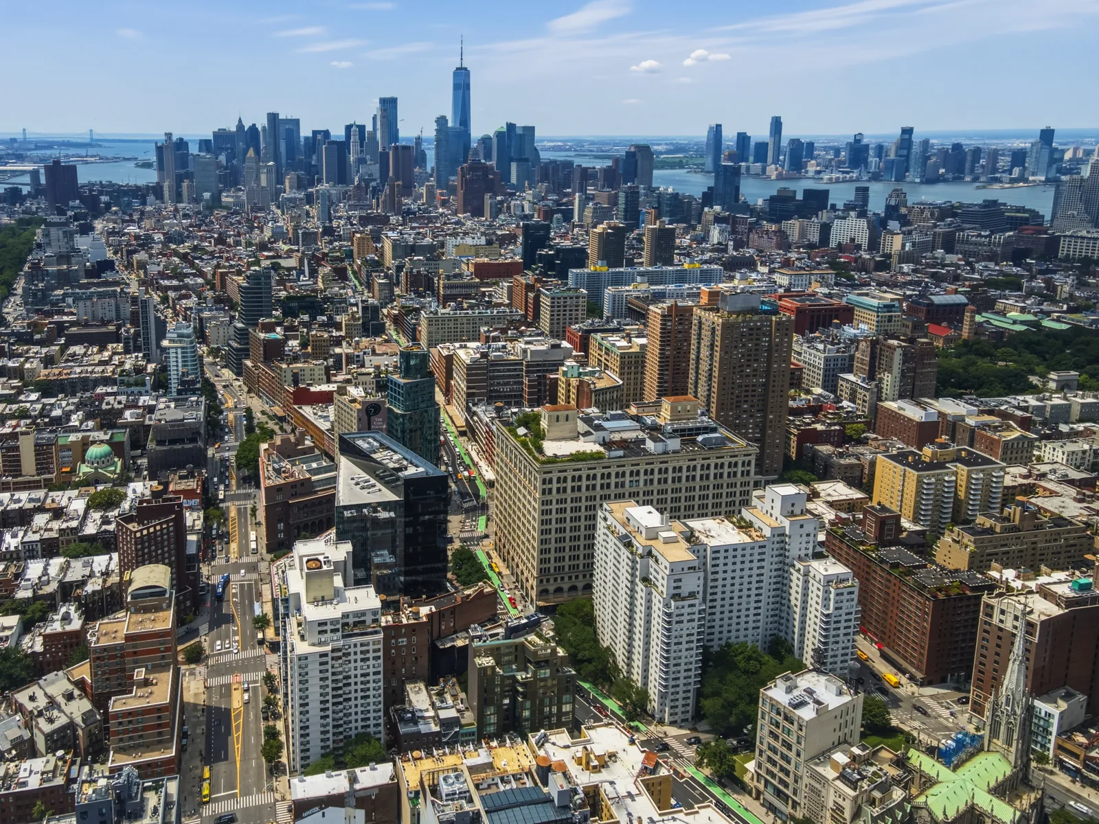 Aerial drone photo of 84-86-90 E 10th St, New York — by RealtaSnap