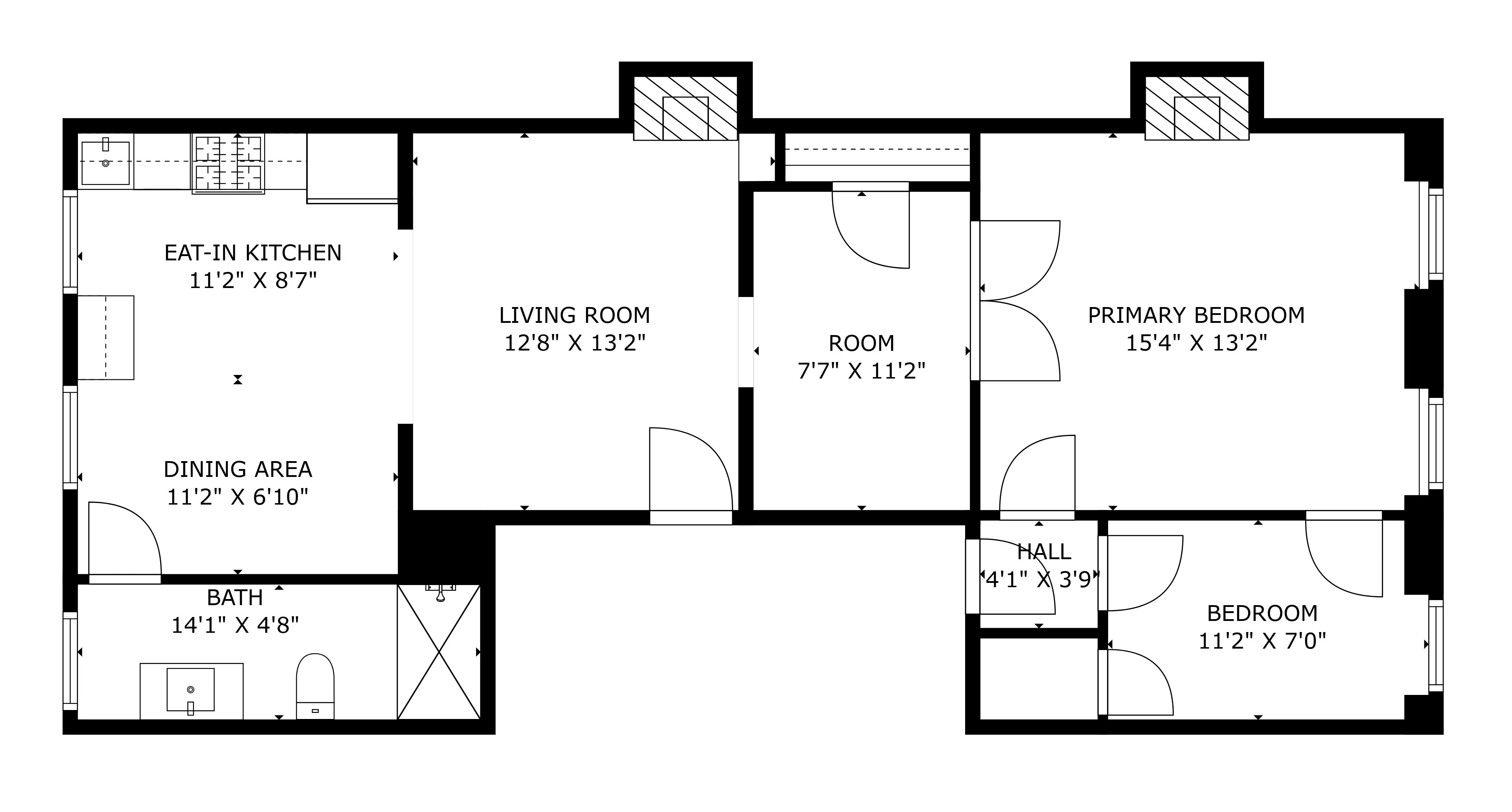 Residential floor plan drafted by RealtaSnap