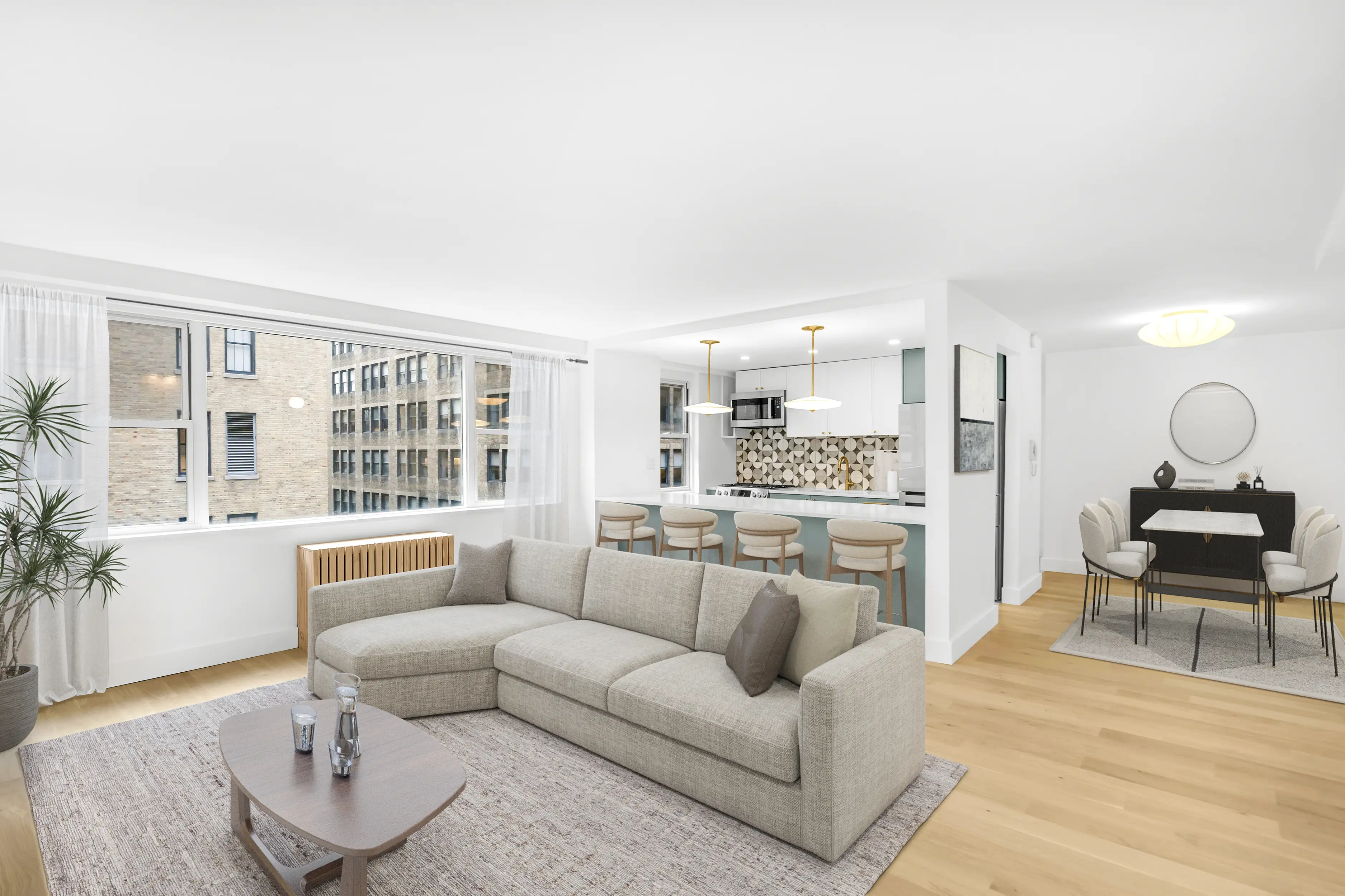 Bright HDR interior of a New York City listing by RealtaSnap