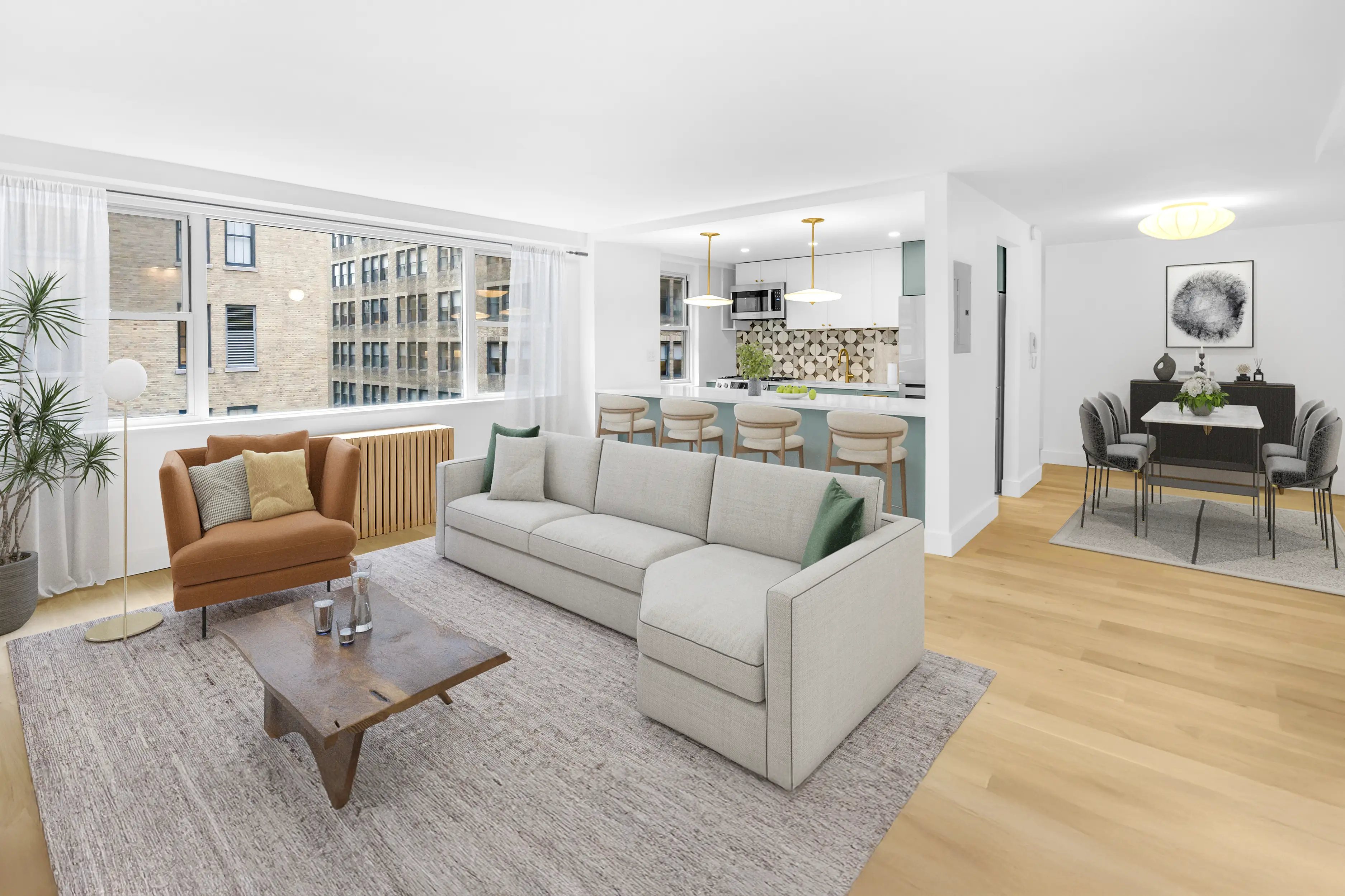 Bright HDR interior of a New York City listing by RealtaSnap