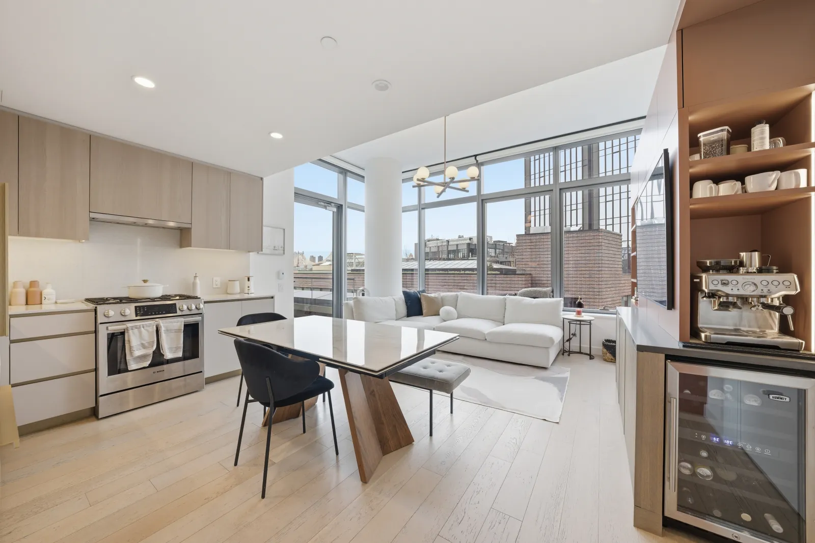 Modern NYC condo interior — real estate photography by RealtaSnap