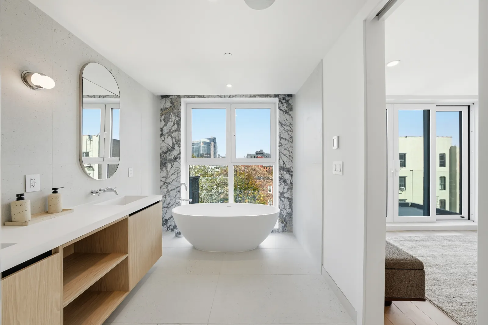 Contemporary Manhattan living room — HDR real estate photography